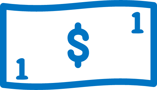 icon of a dollar bill